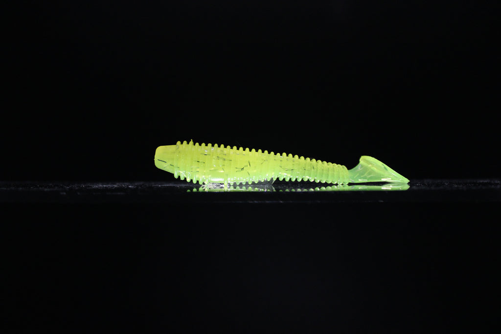 Hella Yella - 3.8" Ribbed Paddle Tail Swimbait