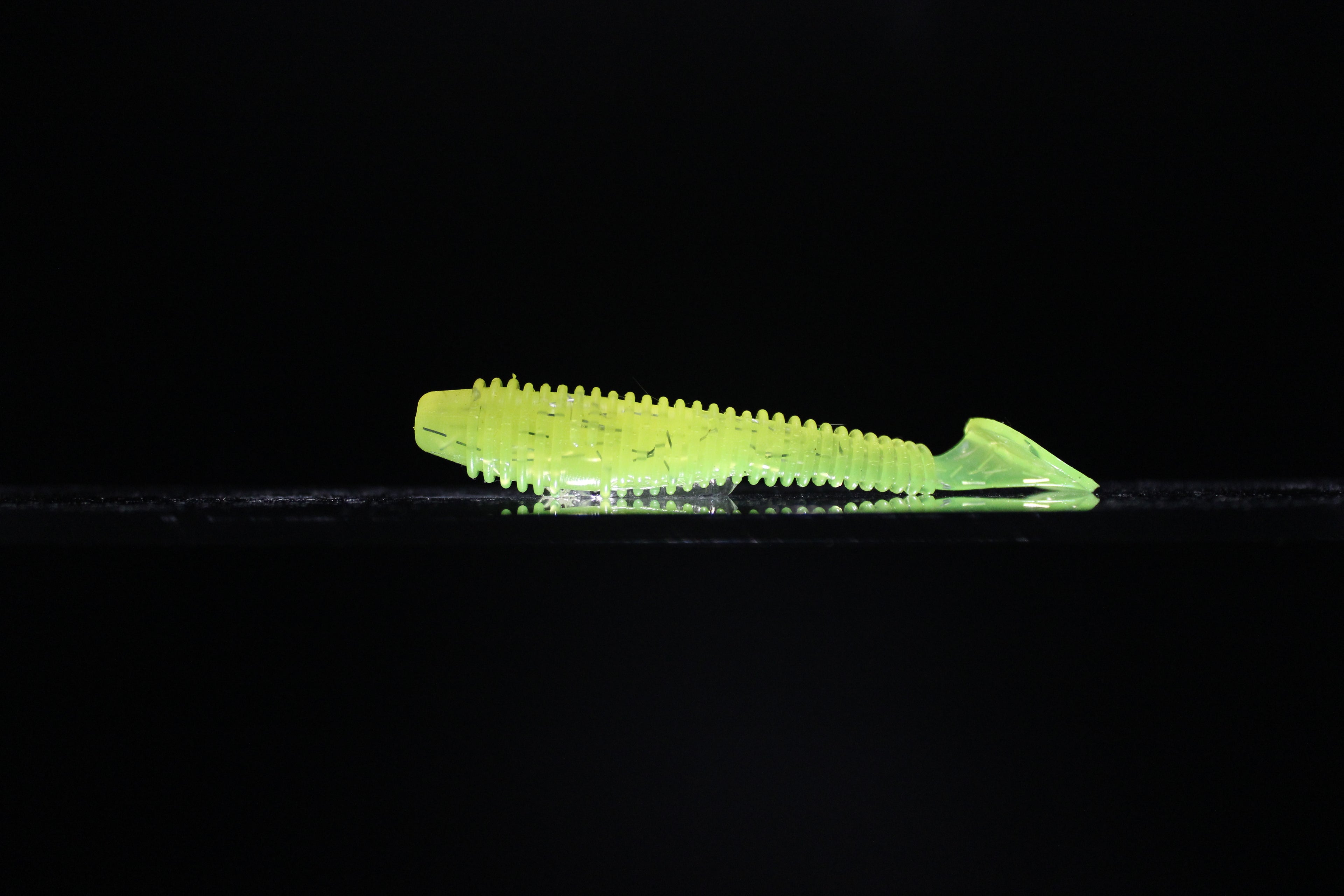Hella Yella - 3.8" Ribbed Paddle Tail Swimbait