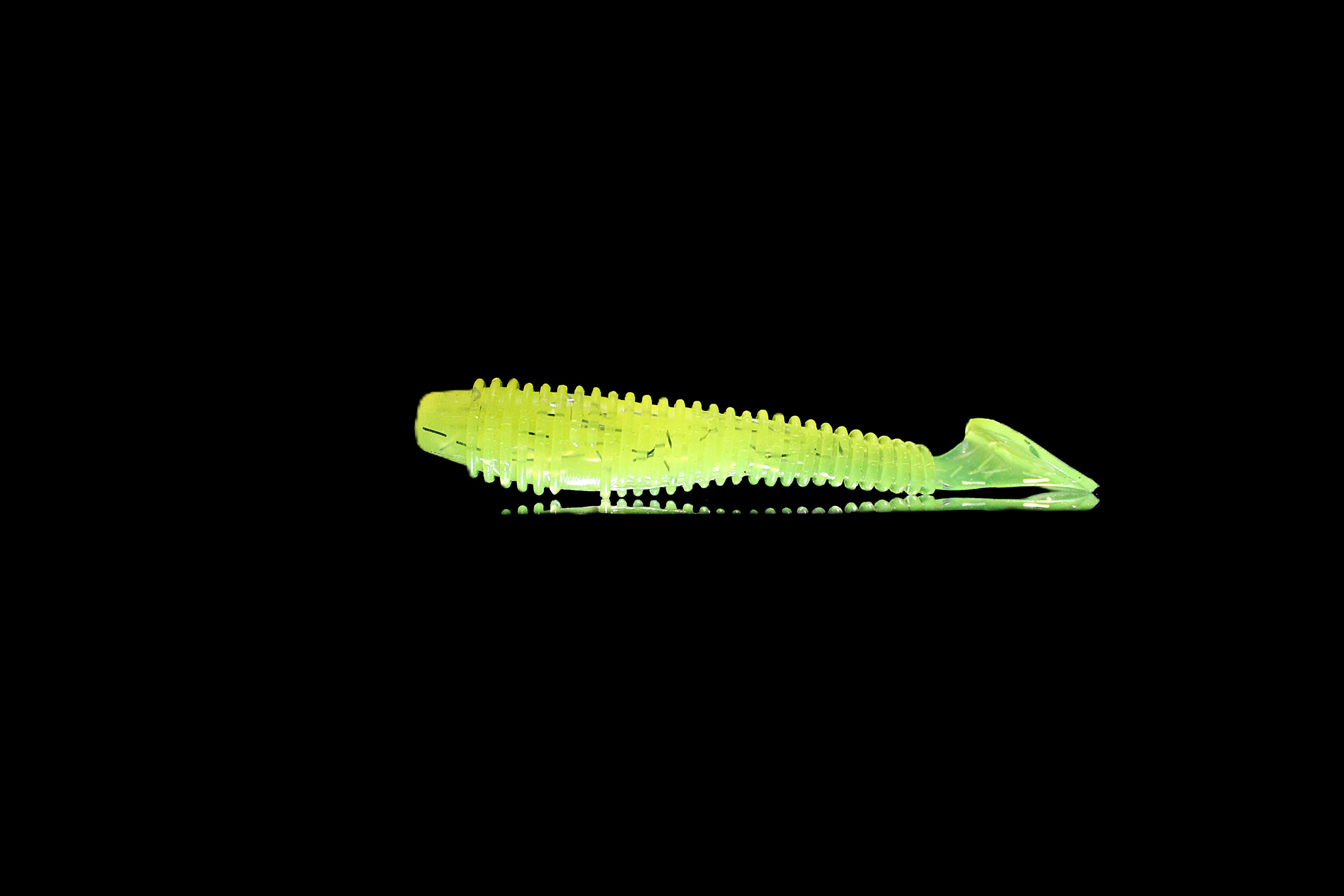 Hella Yella - 3.8" Ribbed Paddle Tail Swimbait