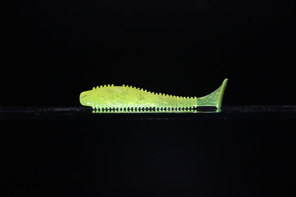 Hella Yella - 3.8" Ribbed Paddle Tail Swimbait