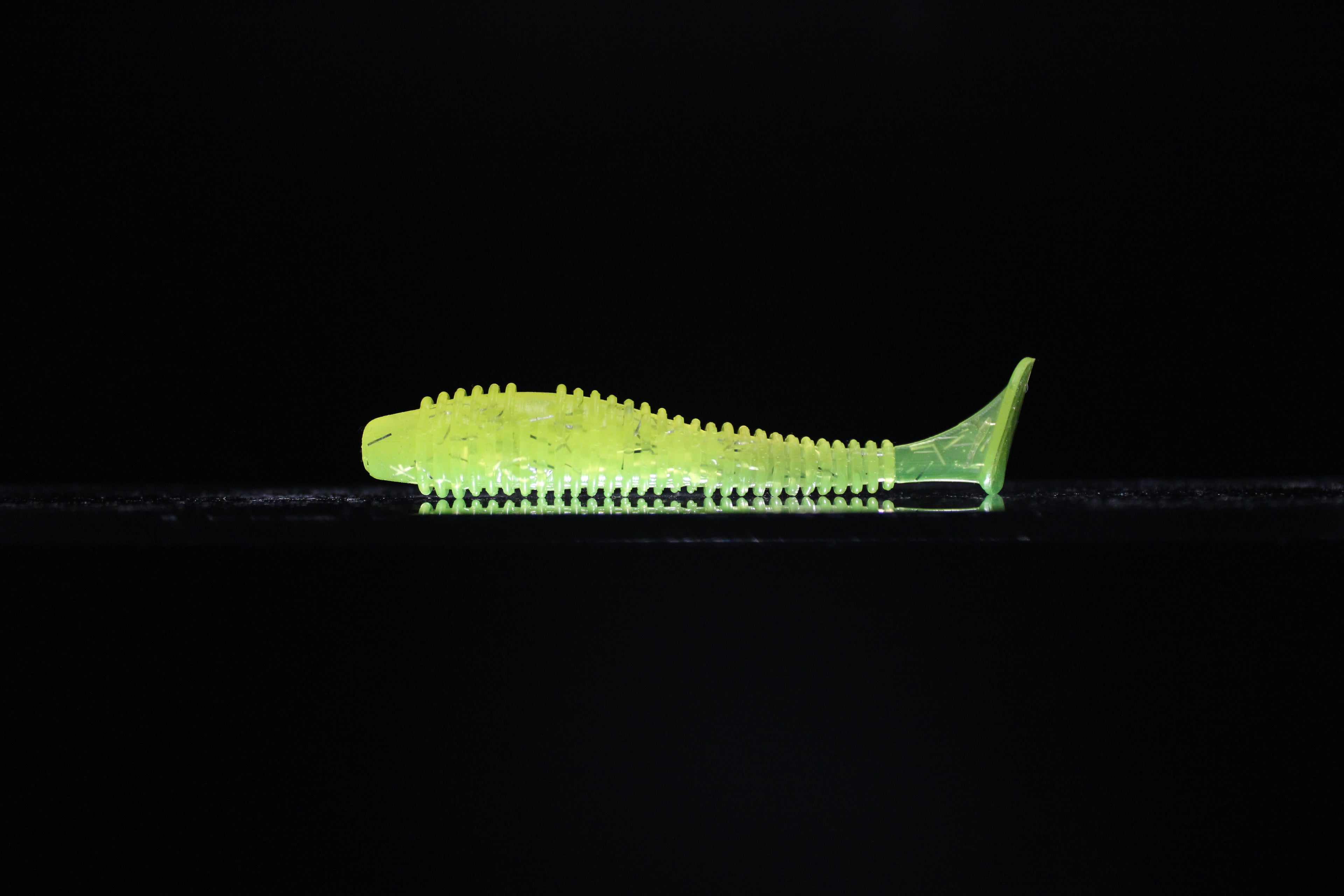 Hella Yella - 3.8" Ribbed Paddle Tail Swimbait