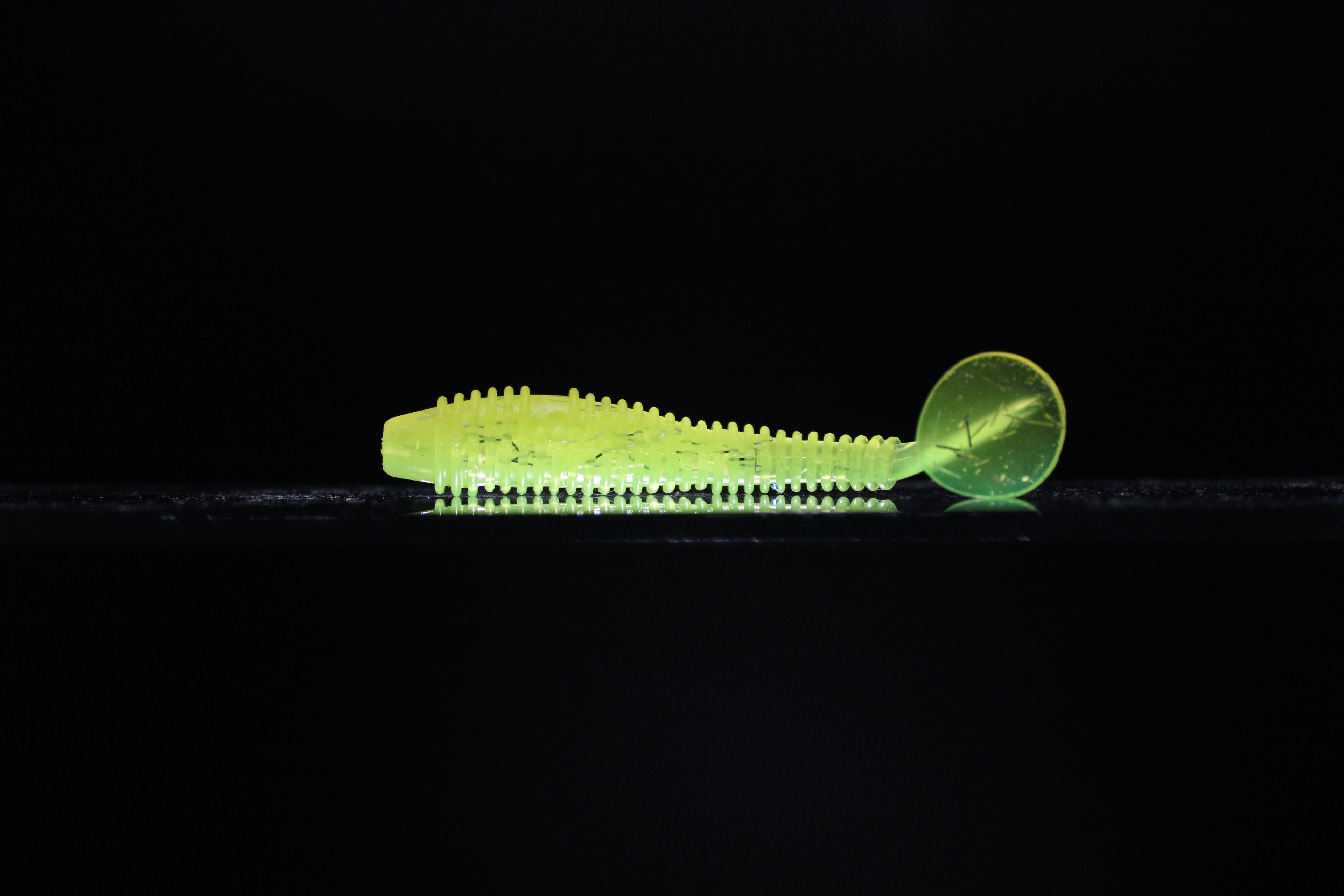 Hella Yella - 3.8" Ribbed Paddle Tail Swimbait