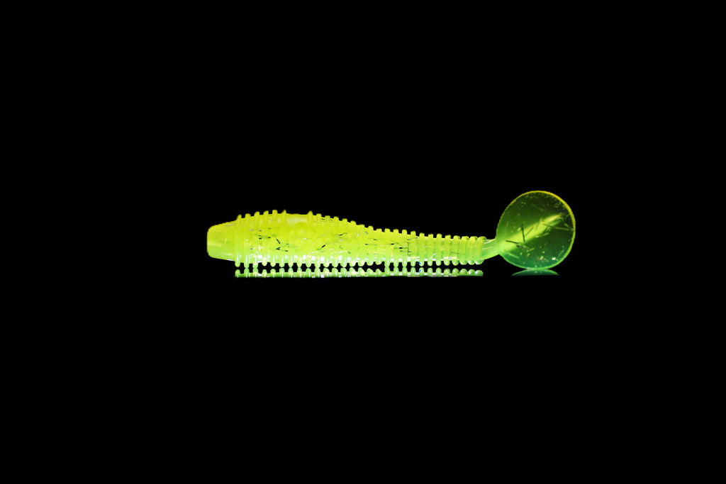Hella Yella - 3.8" Ribbed Paddle Tail Swimbait