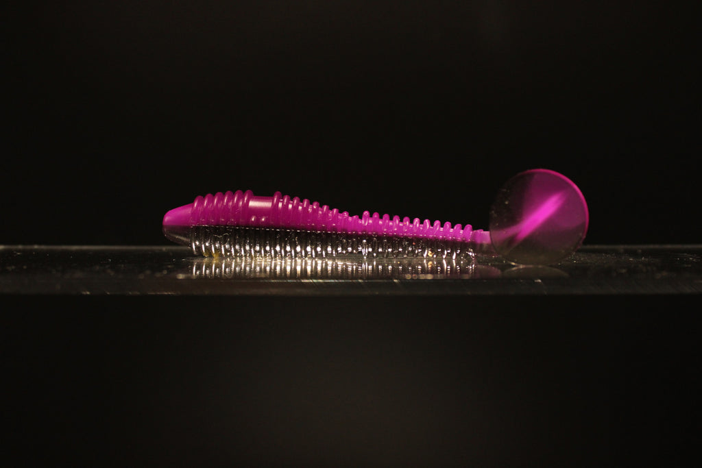 Purple Rein - 3.8" Ribbed Paddle Tail Swimbait