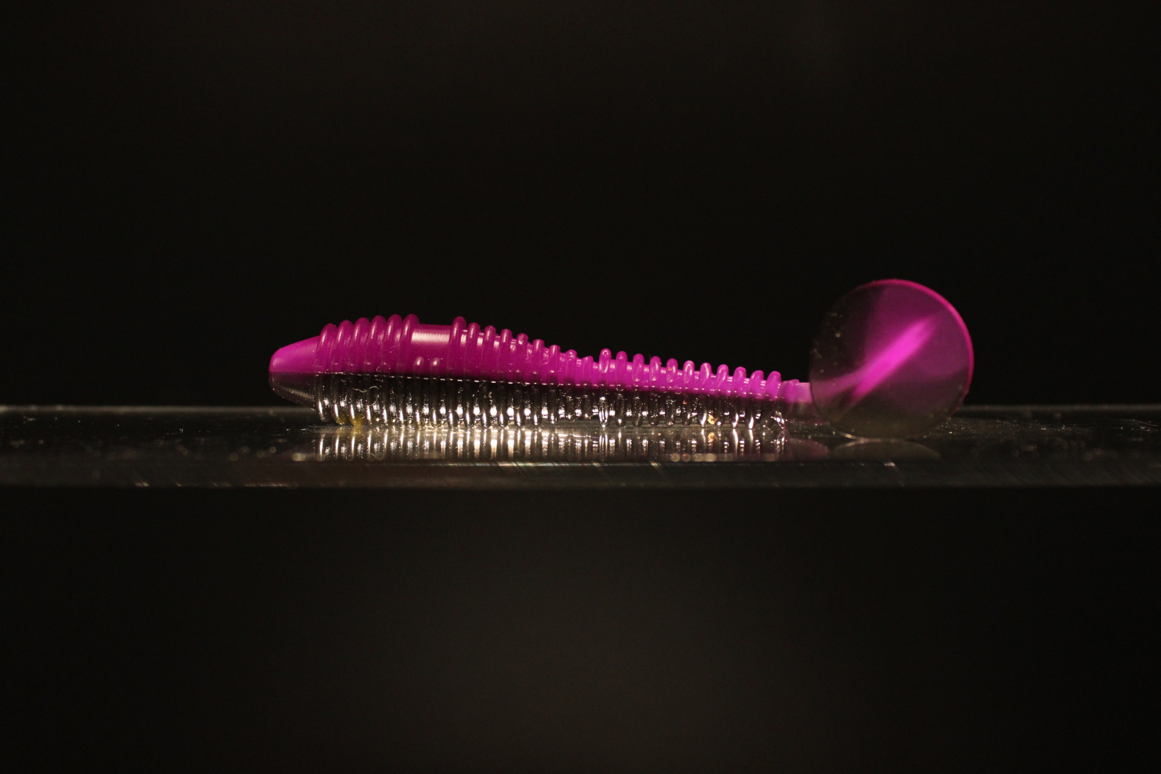 Purple Rein - 3.8" Ribbed Paddle Tail Swimbait