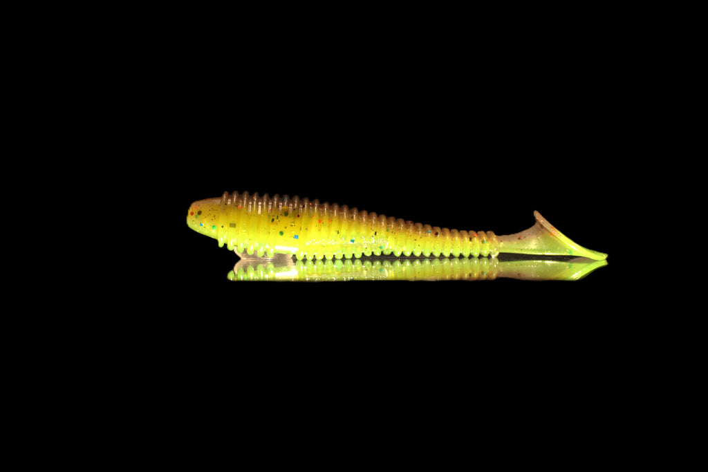 Hell Raisin - 3.8" Ribbed Paddle Tail Swimbait