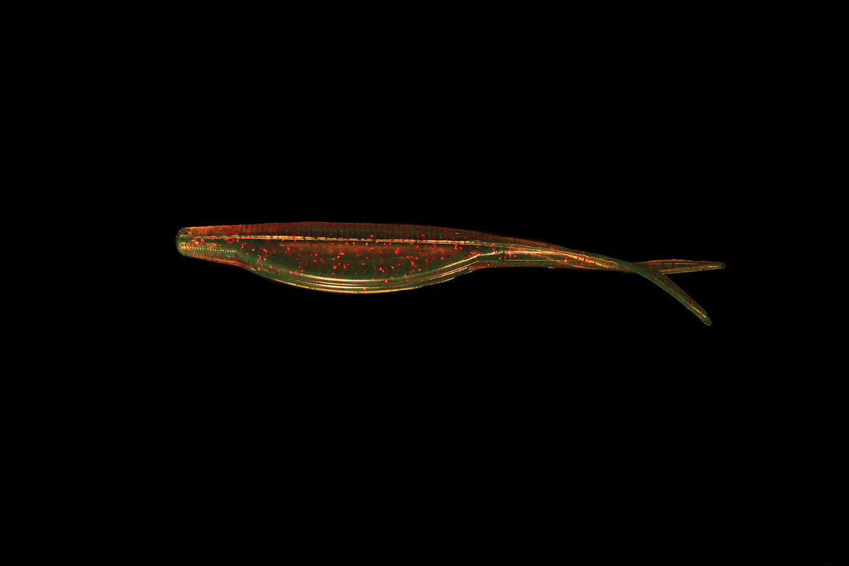 Motor Oil - 5" Fluke/Jerk Shad Ribbed Back