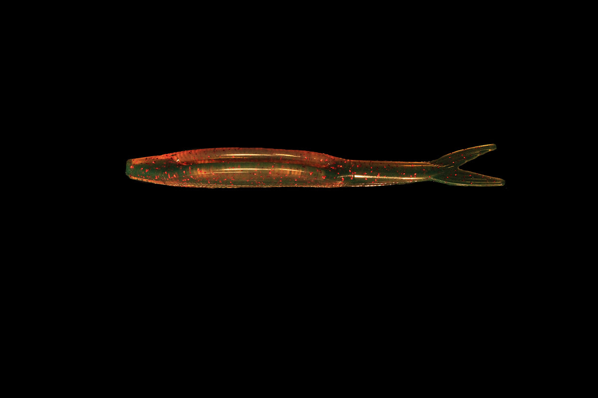Motor Oil - 5" Fluke/Jerk Shad Ribbed Back