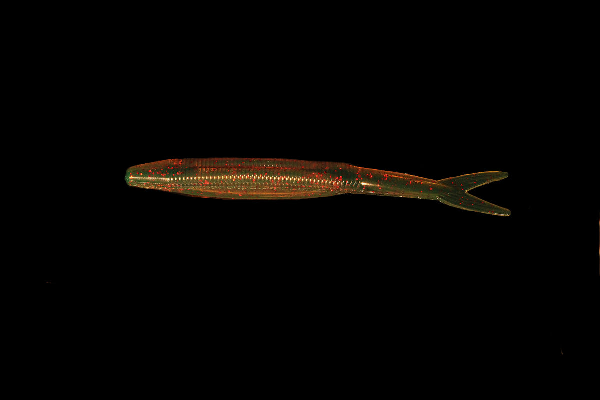 Motor Oil - 5" Fluke/Jerk Shad Ribbed Back