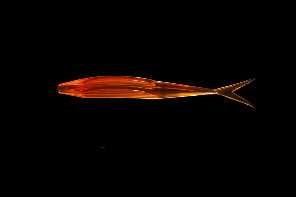 Root Beer Brown - 5" Fluke/Jerk Bait Smooth Back