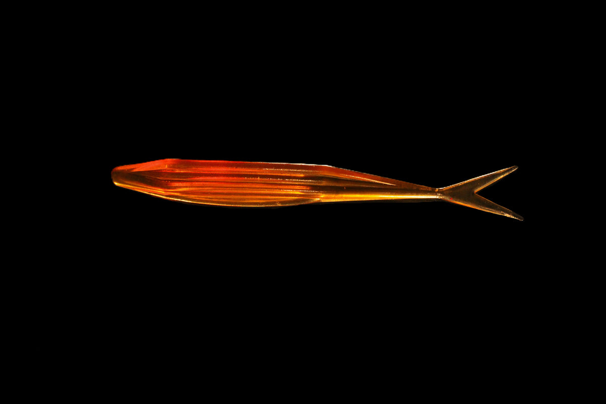 Root Beer Brown - 5" Fluke/Jerk Bait Smooth Back